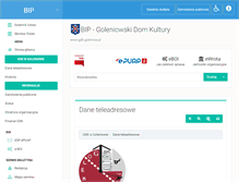 Tablet Screenshot of bip.gdk.goleniow.pl