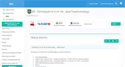 Desktop Screenshot of bip.gimnazjum2.goleniow.pl