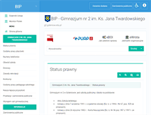 Tablet Screenshot of bip.gimnazjum2.goleniow.pl