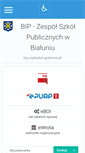 Mobile Screenshot of bip.zspbialun.goleniow.pl
