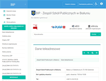 Tablet Screenshot of bip.zspbialun.goleniow.pl