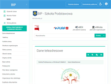 Tablet Screenshot of bip.zspkliniska.goleniow.pl