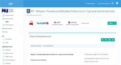 Desktop Screenshot of bip.biblioteka.goleniow.pl