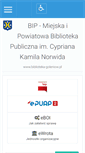 Mobile Screenshot of bip.biblioteka.goleniow.pl