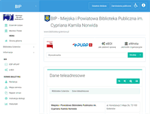 Tablet Screenshot of bip.biblioteka.goleniow.pl